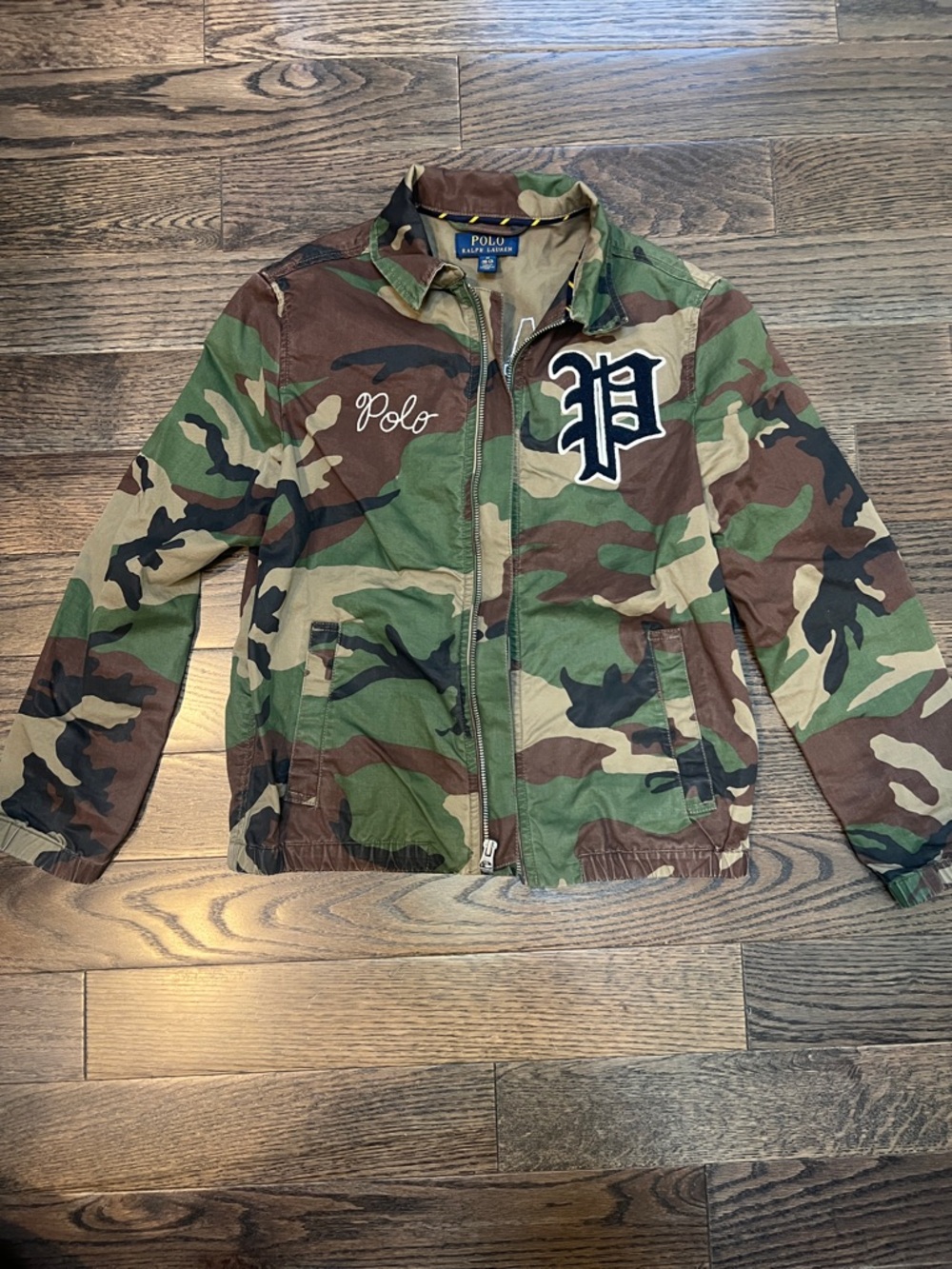 Polo by Ralph Lauren Boys' Camouflage Zip Jacket - Green/Brown